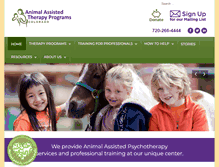 Tablet Screenshot of animalassistedtherapyprograms.org